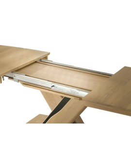 Table tonneau plateau bois