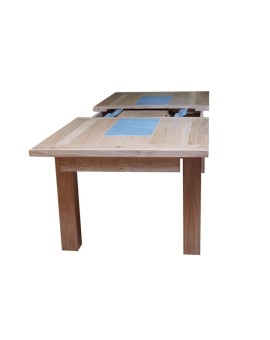Table 200x100 cm + 2 allonges de 50 cm