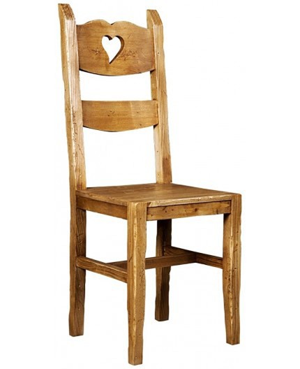 Chaise Bérangère Chaise en bois cœur