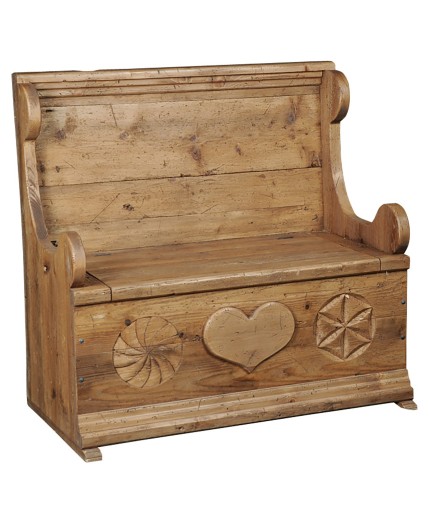 Banc coffre Banc coffre en chene