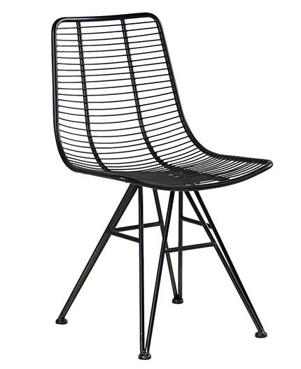 Chaise casita en fer chafernoir