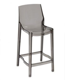chaise de bar transparente