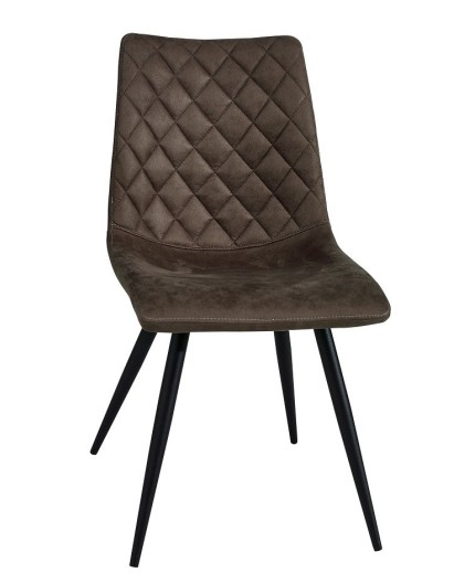 CHAISE TISSU PIEDS METAL